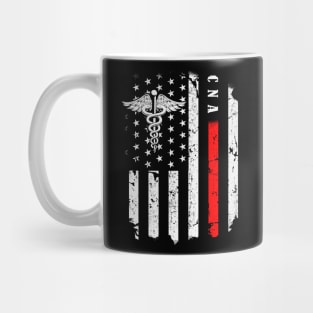 American Flag CNA Patriotic Nurse 4th of July Mug